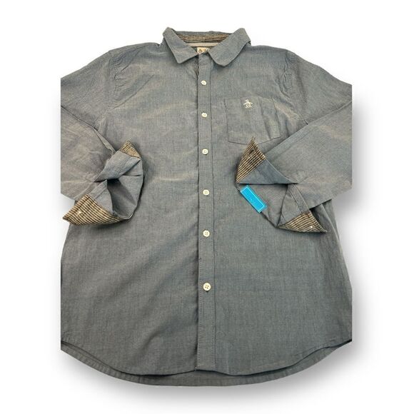 Penguin Boys Button Front Top Size Age 14/16 - Picture 2 of 7